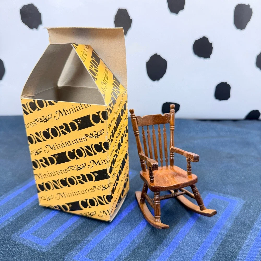 Concord Miniatures Rocking Chair Dollhouse Wood 1:12 Scale 5321.00